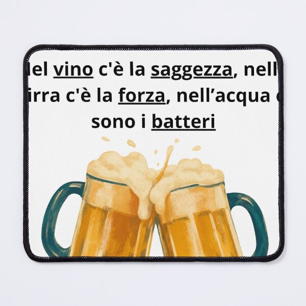 Item preview, Nel vino c'e' la saggezza nella birra la forza - Frase divertente designed and sold by SyntaxError404.