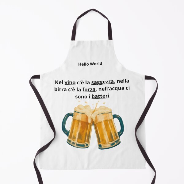 Item preview, Nel vino c'e' la saggezza nella birra la forza - Frase divertente designed and sold by SyntaxError404.