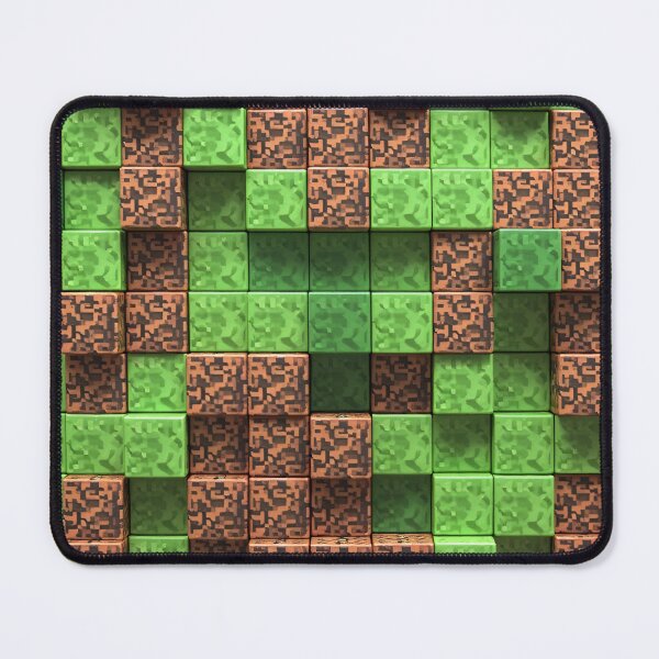 Item preview, Green brown blocky wall world minecrafter pattern art 2026 designed and sold by Infdesigner.