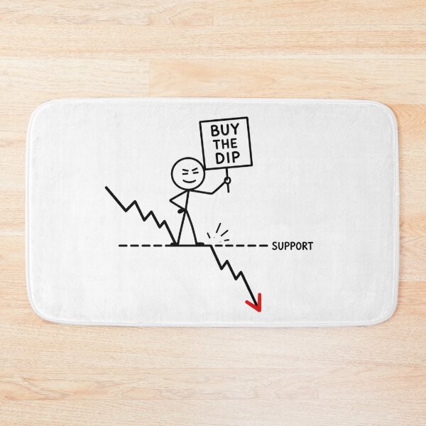 Item preview, Breaking Support Trader - Funny Buy The Dip Market Crash Art designed and sold by Ink Matrix.