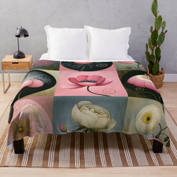 Item preview, Poppy Botanica - Pink Floral Grid Art Collage designed and sold by Creative Nook.