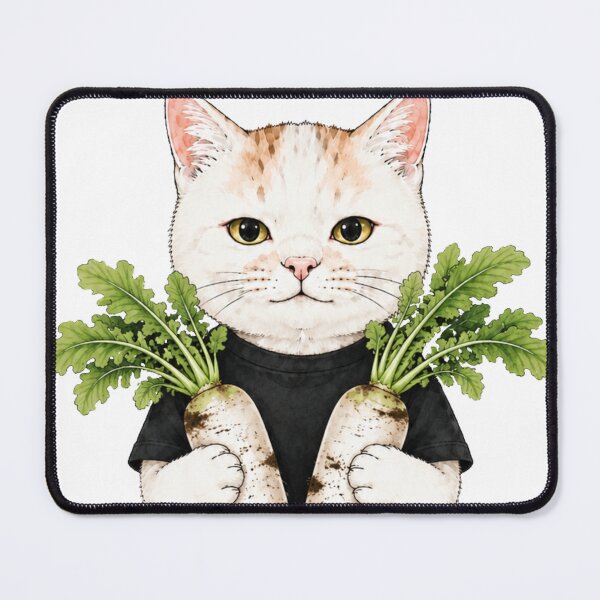 Item preview, Farmer Cat with Daikon Radish and Jeans designed and sold by Komatoya.