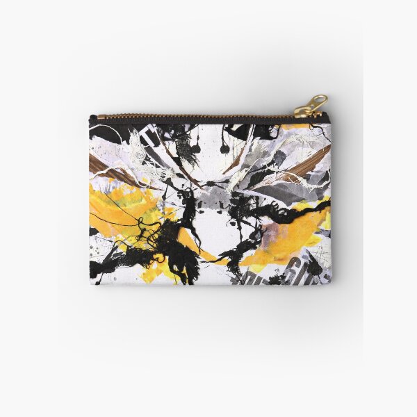 Item preview, Black and yellow inkblots collage designed and sold by ZebEddy.