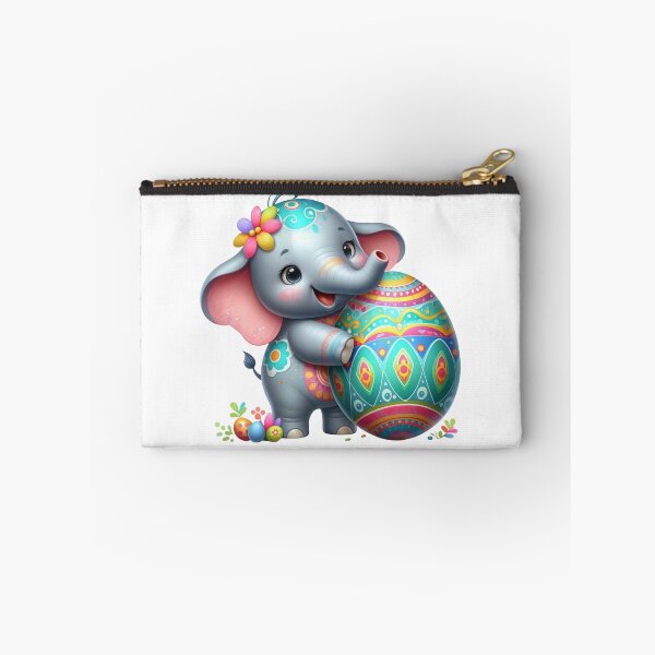 Item preview, Cute Elephant with Festive Egg designed and sold by Munsonlookfor.
