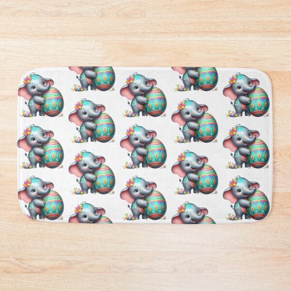 Item preview, Cute Elephant with Festive Egg designed and sold by Munsonlookfor.