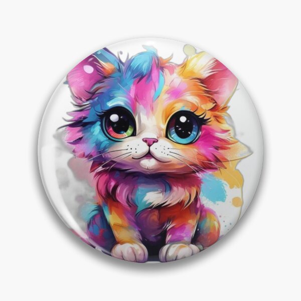 Item preview, Vivid Kawaii Cat Lover in a Bright, Saturated Illustration designed and sold by Shadow-Stone.