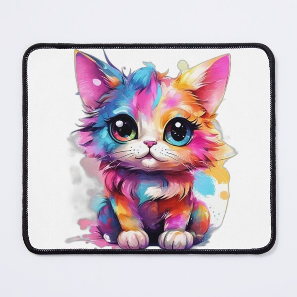 Item preview, Vivid Kawaii Cat Lover in a Bright, Saturated Illustration designed and sold by Shadow-Stone.