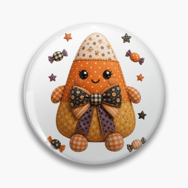 Item preview, Cute Patchwork Candy Corn | Farmhouse Autumn & Halloween Art designed and sold by DecoVibe.