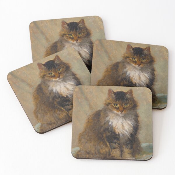 Item preview, The Maine Coon by Henriëtte Ronner-Knip (1894) designed and sold by Vernissage-dart.