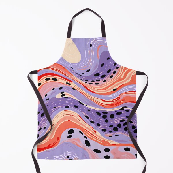 Item preview, Lavender Crimson Flow Abstract Pattern with Organic Waves designed and sold by GrinGalore.