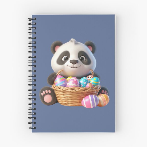 Item preview, Panda with Easter Eggs Basket designed and sold by Munsonlookfor.