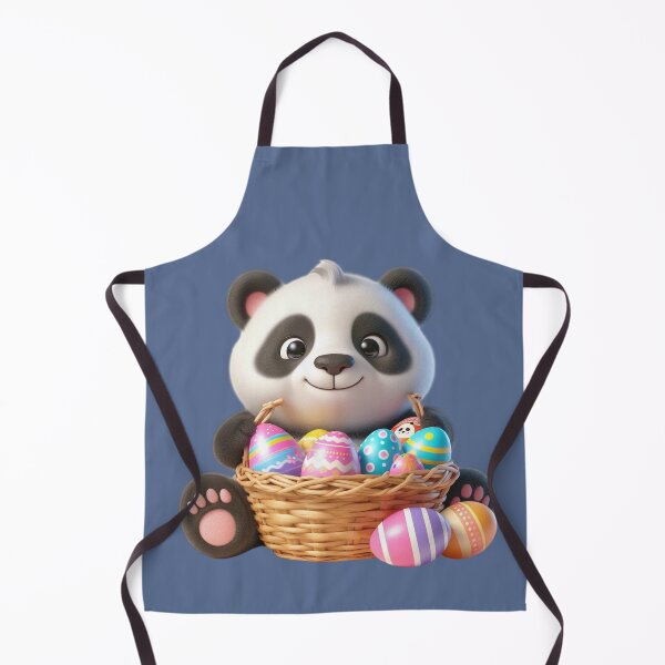 Item preview, Panda with Easter Eggs Basket designed and sold by Munsonlookfor.