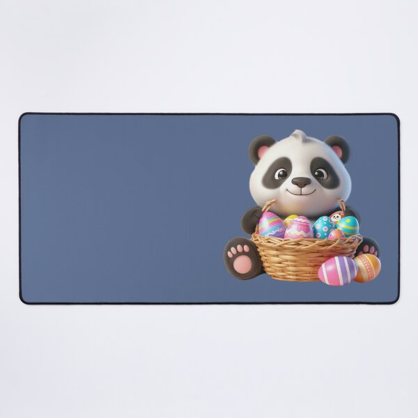 Item preview, Panda with Easter Eggs Basket designed and sold by Munsonlookfor.