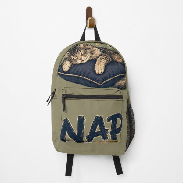 Item preview, Nap Mode – Vintage Fluffy Sleeping Cat designed and sold by TinyHeroLab.