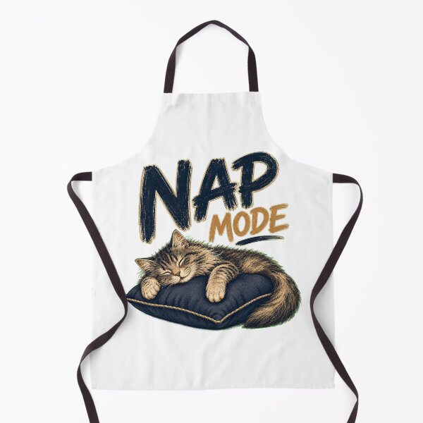 Item preview, Nap Mode – Vintage Fluffy Sleeping Cat designed and sold by TinyHeroLab.