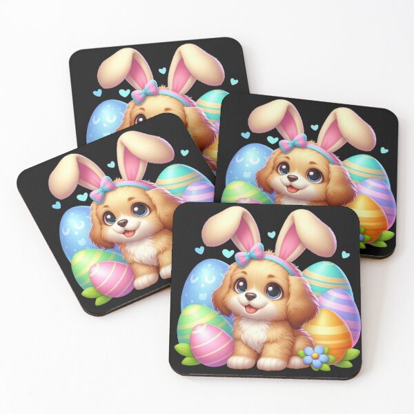 Item preview, Adorable Puppy with Easter Eggs designed and sold by Munsonlookfor.