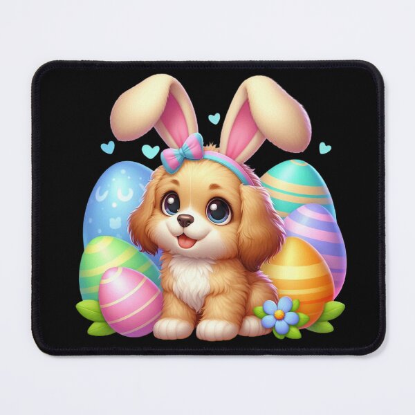 Item preview, Adorable Puppy with Easter Eggs designed and sold by Munsonlookfor.