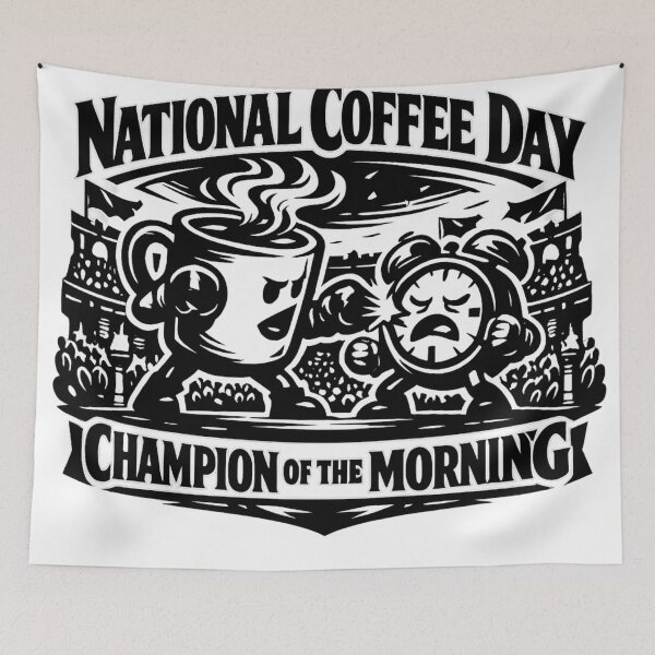Item preview, Champion of the Morning National Coffee Day Victory designed and sold by irfanshikh.