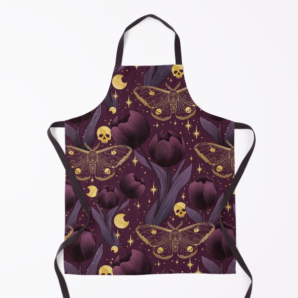 Item preview, Whimsigoth Gothic Tulip Moth Pattern designed and sold by Little Wimbly.