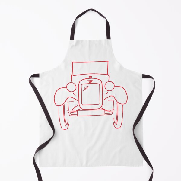 Item preview, Austin Seven vintage British classic car outline red designed and sold by soitwouldseem.