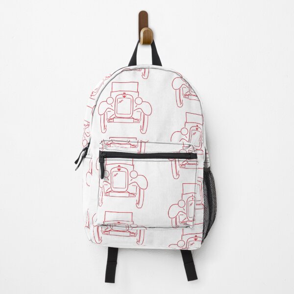Item preview, Austin Seven vintage British classic car outline red designed and sold by soitwouldseem.