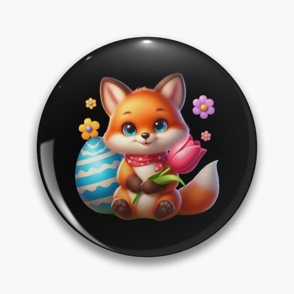 Item preview, Cute Fox with Easter Egg designed and sold by Munsonlookfor.