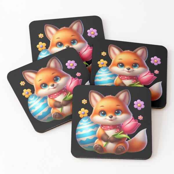 Item preview, Cute Fox with Easter Egg designed and sold by Munsonlookfor.