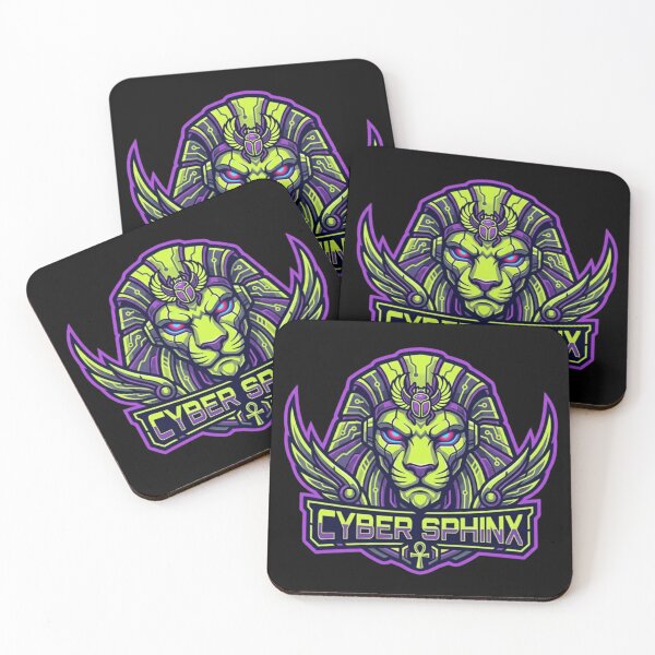Item preview, Cyber Sphinx Egyptian Pharaoh Mech Lion Esports Gaming Logo designed and sold by Altospecial.