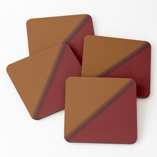 Item preview, Minimalist Dark Burgundy and Ochre Brown designed and sold by pluielegere.