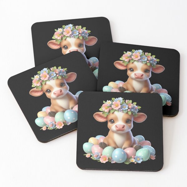 Item preview, Ternero adorable rodeado de huevos. designed and sold by Munsonlookfor.