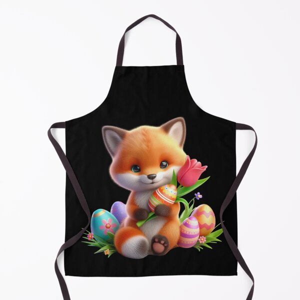 Item preview, Adorable Fox with Easter Eggs designed and sold by Munsonlookfor.