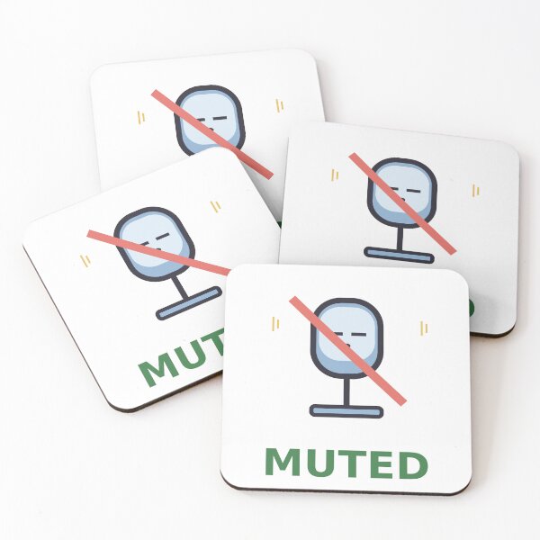 Item preview, Muted — Funny Introvert Microphone Design, Cute Gift For Quiet People designed and sold by QuirkyCartel.