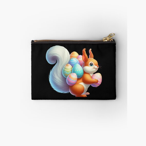 Item preview, Squirrel with Colorful Easter Eggs designed and sold by Munsonlookfor.