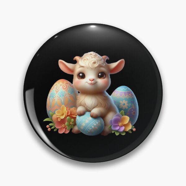 Item preview, Cute Lamb with Decorated Eggs designed and sold by Munsonlookfor.