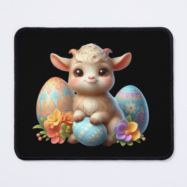 Item preview, Cute Lamb with Decorated Eggs designed and sold by Munsonlookfor.