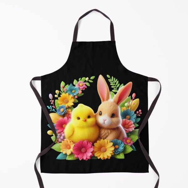 Item preview, Chick and Bunny Surrounded by Flowers designed and sold by Munsonlookfor.
