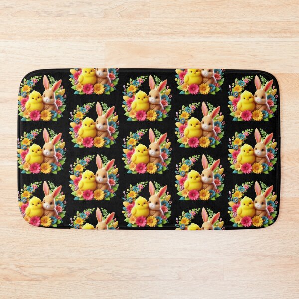 Item preview, Chick and Bunny Surrounded by Flowers designed and sold by Munsonlookfor.