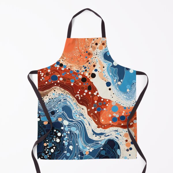 Item preview, Ocean Terracotta Organic Abstract Flow Pattern designed and sold by GrinGalore.