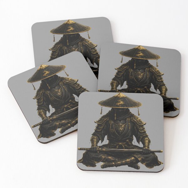 Item preview, Dark Shadow Samurai Warrior Silhouette designed and sold by RoyalEarthstore.