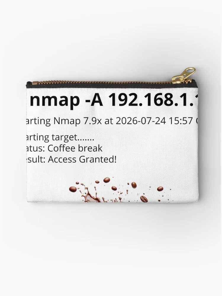 Thumbnail 1 of 4, Zipper Pouch, Hello designed and sold by SyntaxError404.