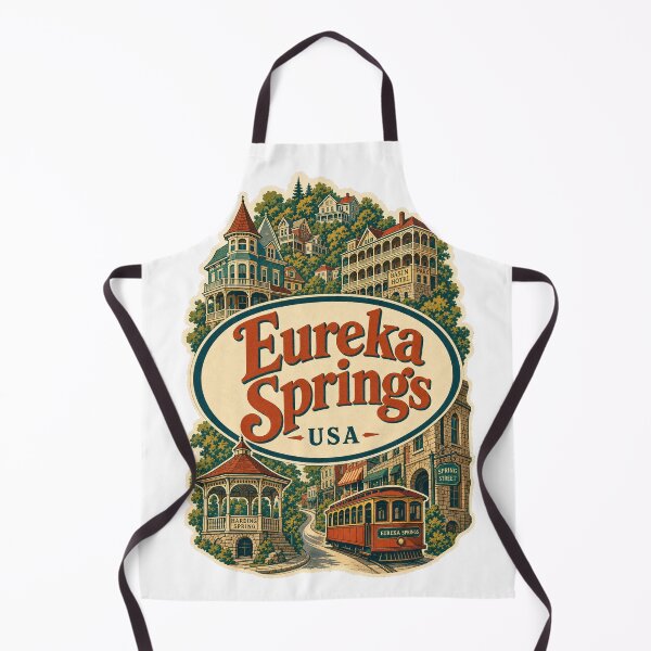 Item preview, Eureka Springs USA Travel Souvenir - Retro Oval Label designed and sold by VisualArtsOasis.