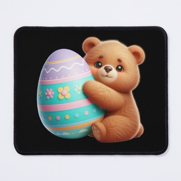 Item preview, Cute Bear with Easter Egg designed and sold by Munsonlookfor.
