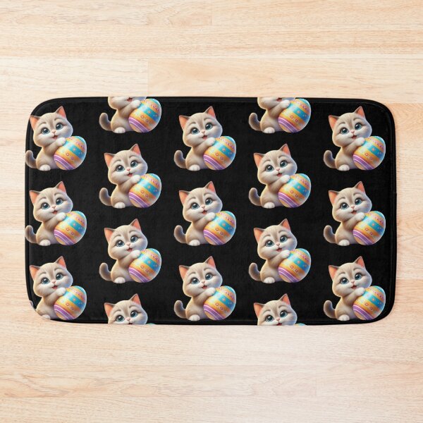 Item preview, Cute Kitten with Colorful Egg designed and sold by Munsonlookfor.