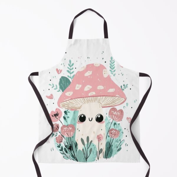 Aperçu de l'œuvre Champi Rose Kawaii - Illustration Forêt Magique Pastel créée et vendue par DkSpirit.