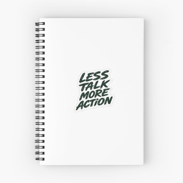 Item preview, Less Talk More Action Motivational Quote T-Shirt Sticker | Bold Brush Typography Design designed and sold by LarkLeaf.