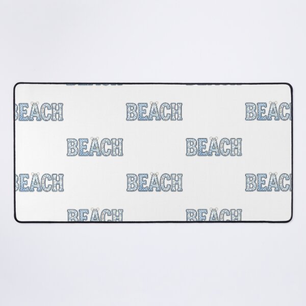 Item preview, Blue and White Coastal Beach Typography Art Preppy Nautical Ocean Sea Shells Design Gift designed and sold by raedattia.