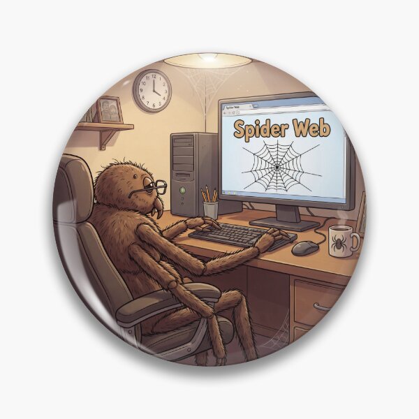 Item preview, Spider Web – Funny Coding Spider Working Online 3 designed and sold by WordPlayStudio.