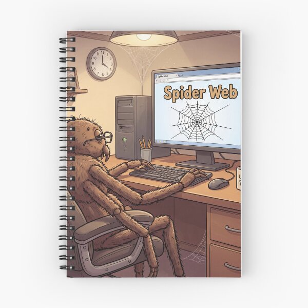 Item preview, Spider Web – Funny Coding Spider Working Online 3 designed and sold by WordPlayStudio.