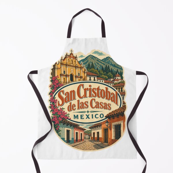 Item preview, San Cristobal de las Casas Retro Travel Emblem - Mexico Vintage Souvenir designed and sold by VisualArtsOasis.