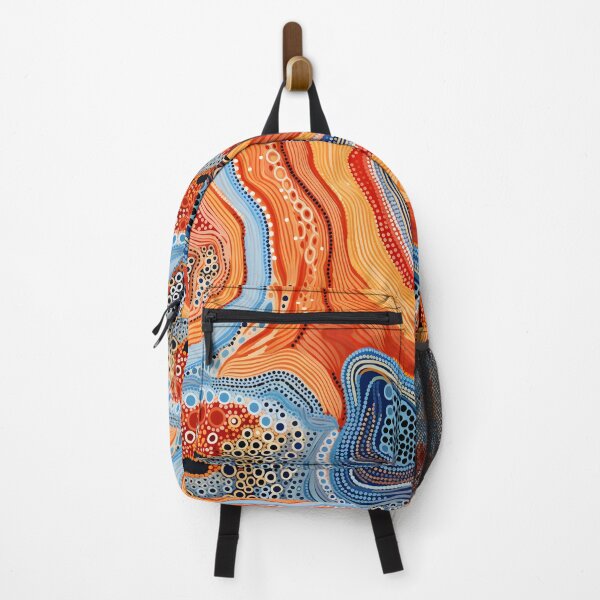 Item preview, Aboriginal Inspired Dot Art - Sunset Ocean Dot Art Abstract Pattern designed and sold by GrinGalore.